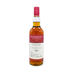 Woodrow's of Edinburgh Bunnabhain 16 year old, Single Malt Whisky, 70cl bottle on display.