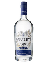 Bottle of Darnley's Gin on a white background