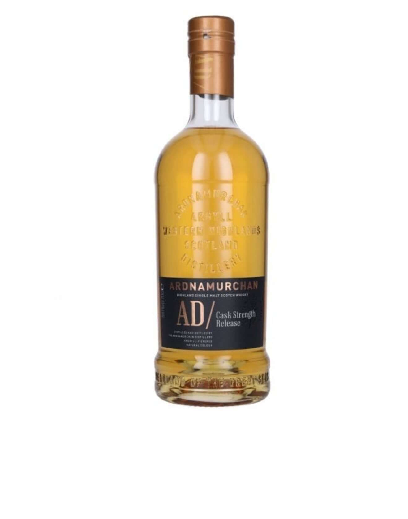 Ardnamurchan Cask Strength Release, 70cl bottle showcasing its unique bourbon and sherry cask maturation.