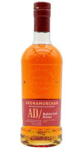 Ardnamurchan Madeira Cask Release, 70cl bottle showcasing its rich amber color and elegant label design.