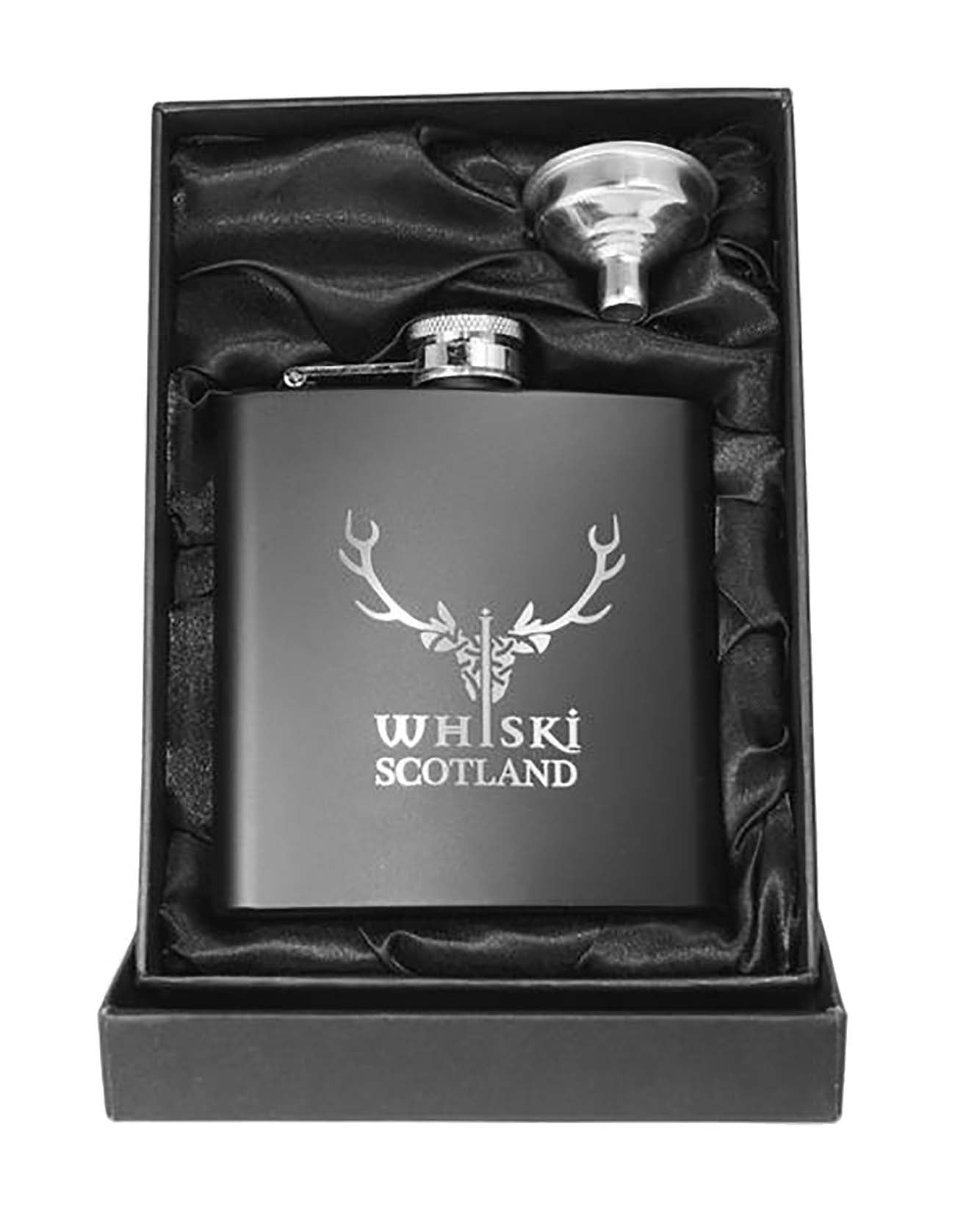 Black Whiski Hipflask
