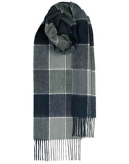 BANNOCKBANE GREY 100% LAMBSWOOL SCARF - MADE IN SCOTLAND