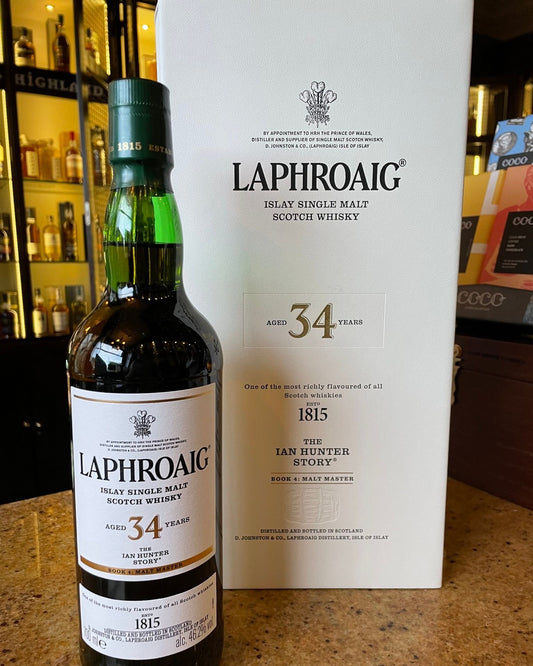 The Laphroaig 34 Year Old Malt Whisky  - The Ian Hunter Story - Book 4