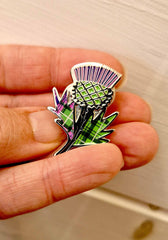 Scottish Thistle Enamel Pin Badge Scottish Thistle Enamel Pin Badge