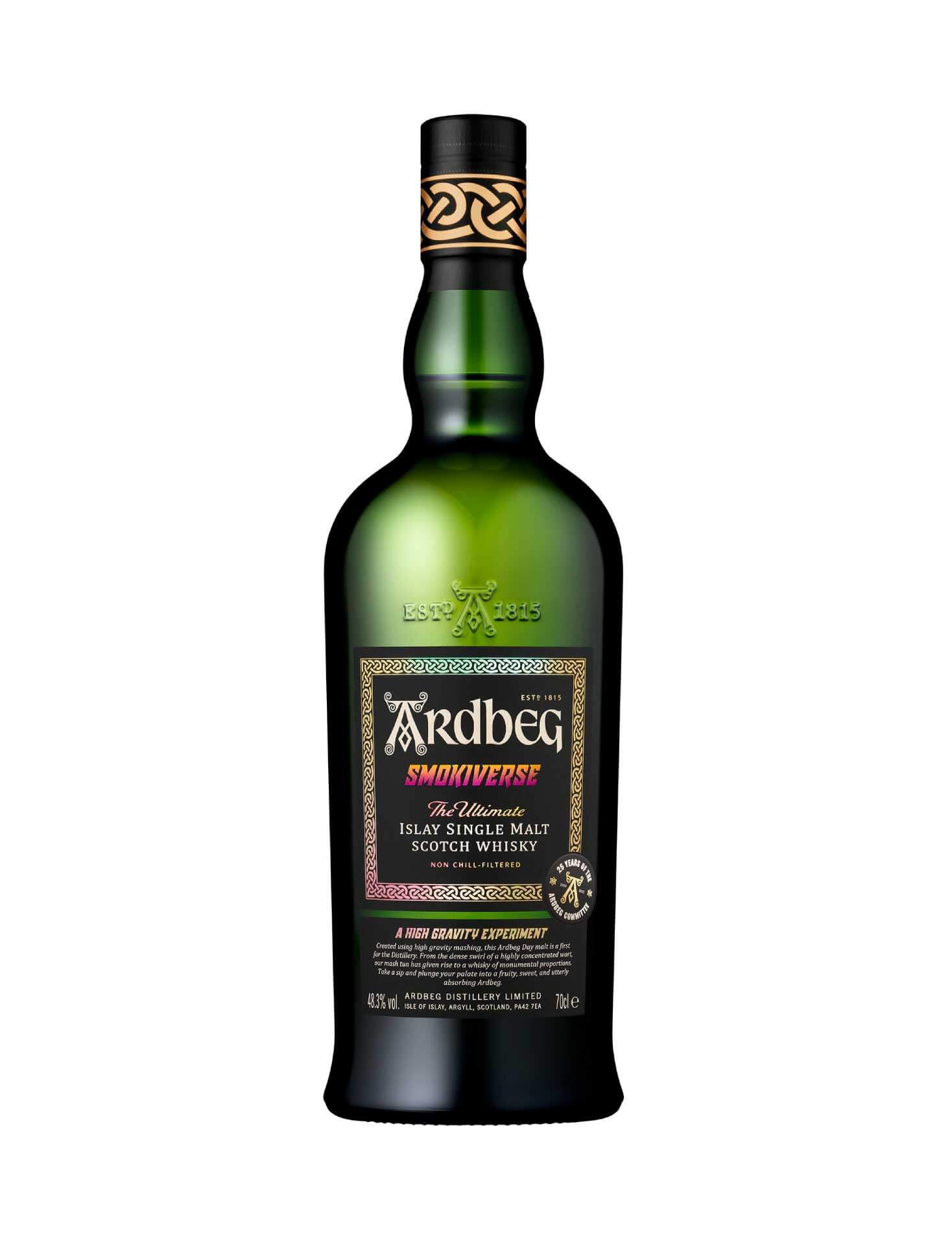 Ardbeg SMOKIVERSE Limited Edition, Single Malt Whisky, 70cl bottle showcasing its unique design and Islay heritage.