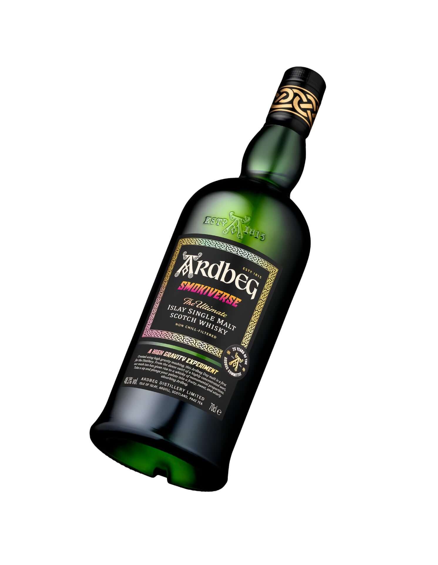 Ardbeg SMOKIVERSE Limited Edition, Single Malt Whisky, 70cl bottle showcasing its distinctive label and design.