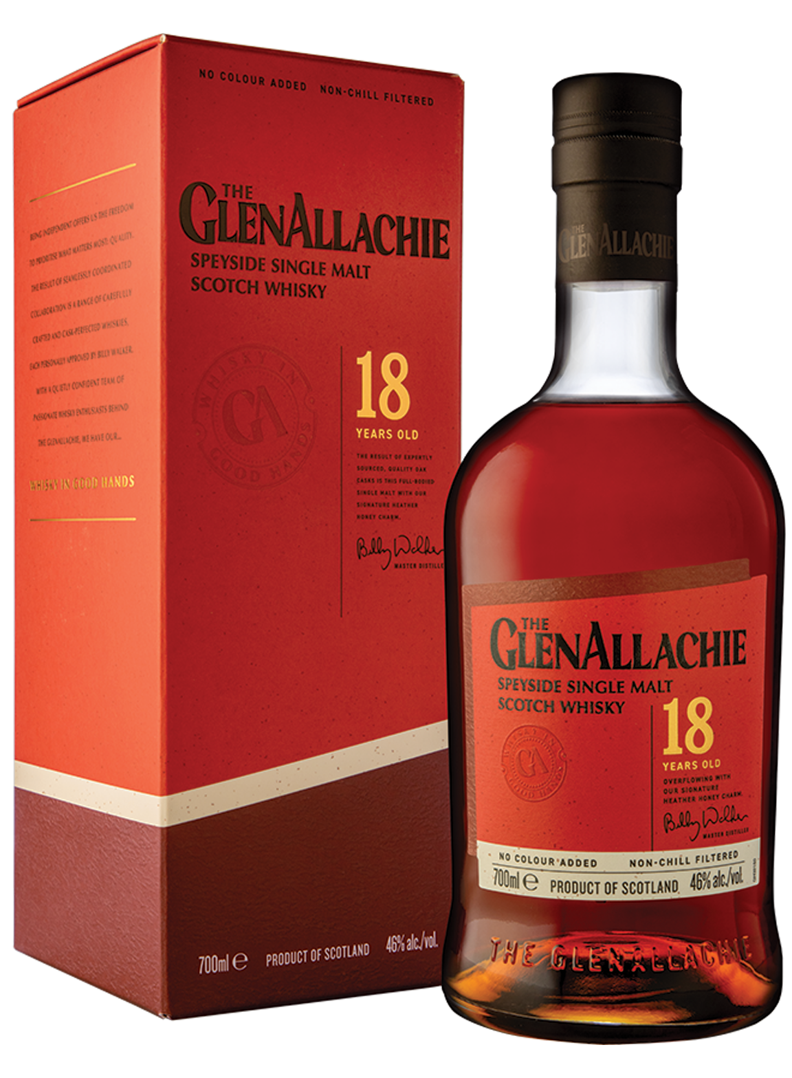 GlenAllachie 18 year old single malt whisky