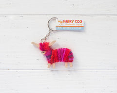 Handmade Highland Cow Keyring - Born and Bred in Scotland: Rowan
