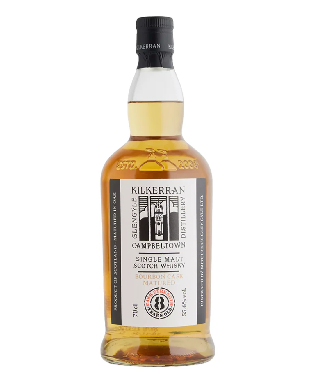 Kilkerran 8 Year Old Bourbon Cask Strength 2026 release bottle