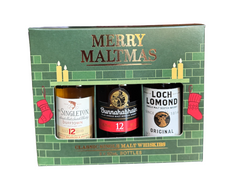 Merry Maltmas 3x5cl Gift Pack Classic Single Malt Whiskies