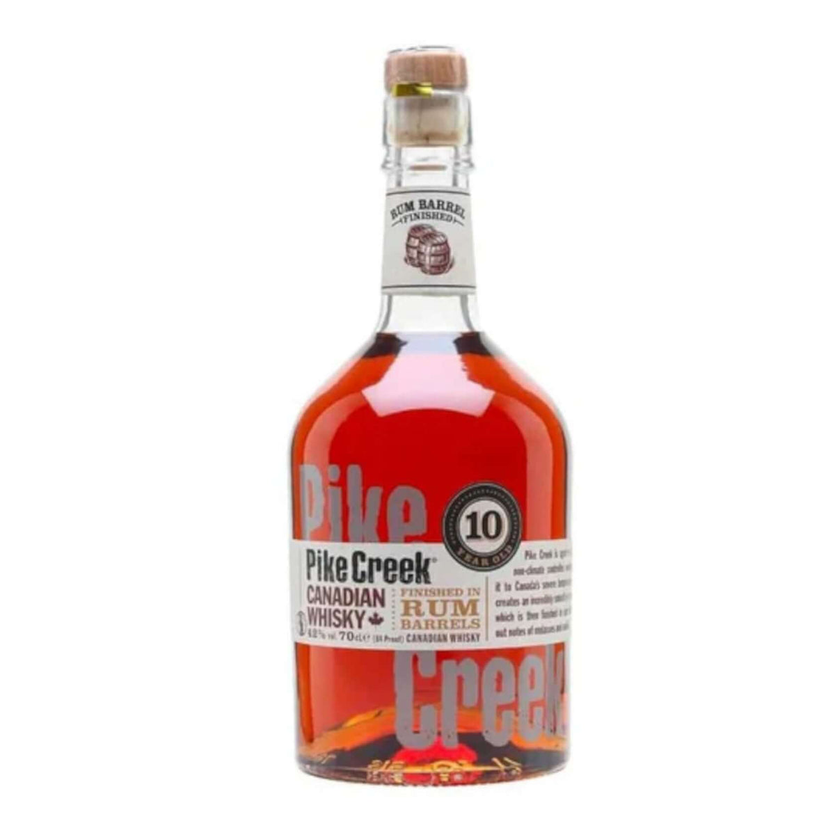 Pike Creek 10 year old Rum Cask finish, Rye Whisky, 70cl