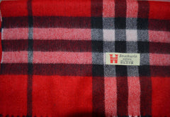 Scottish Tartan Scarf Red, Black, White Tartan 