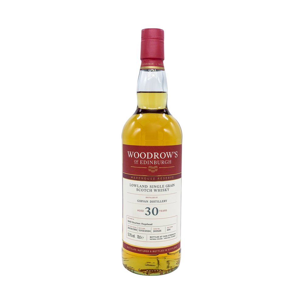 Woodrow's of Edinburgh Girvan 30 year, Single Grain Whisky, 70cl