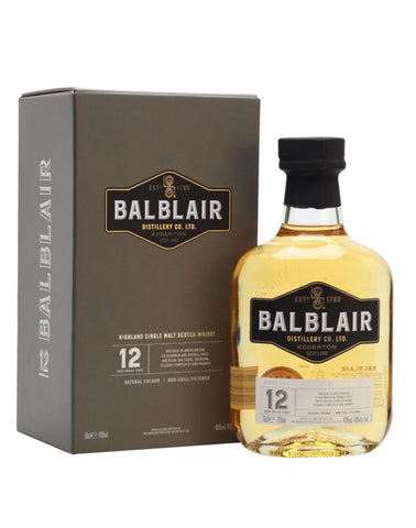 Balblair 12 Year Old, Single Malt Whisky, 70cl