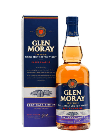 Glen Moray Port Finish, Single Malt Whisky, 70cl.