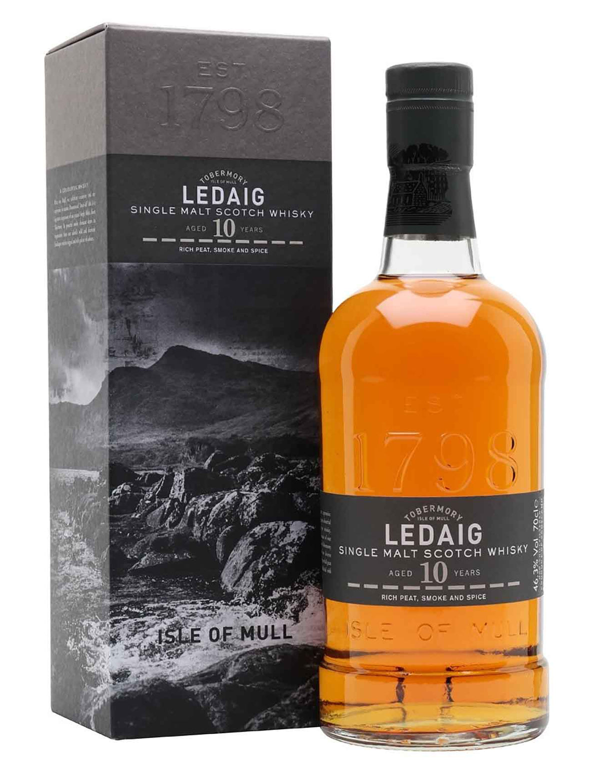 Ledaig 10 year old, Single Malt Whisky, 70cl