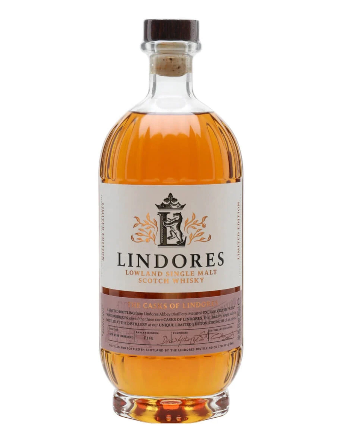 LINDORES ABBEY, THE CASKS OF LINDORES, STR WINE CASK, Single Malt Whisky  70cl