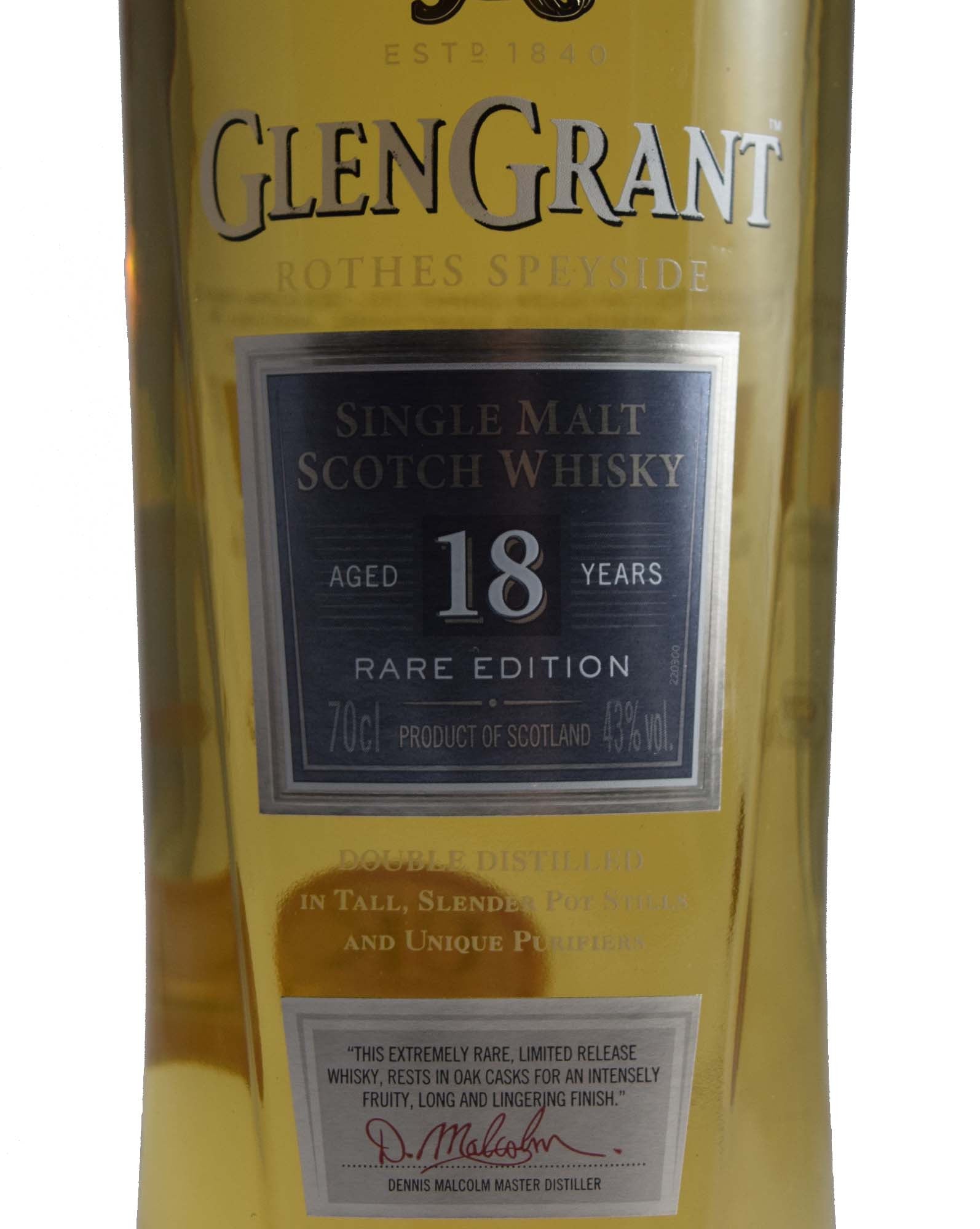 Glen Grant 18 year old Rare Edition - Whiski Shop