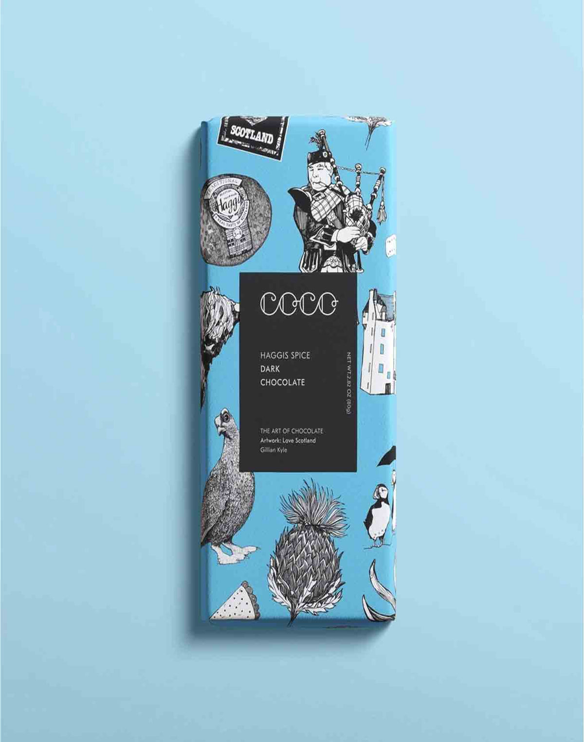 Coco Chocolate - Haggis Spice Chocolate Bar 80g