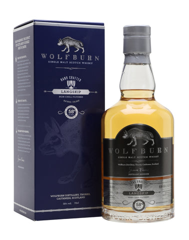 Wolfburn Langship Single Malt Whisky.