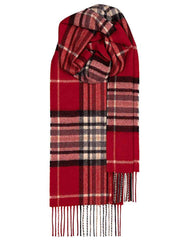 RED YARROW 100% LAMBSWOOL SCARF - MADE IN SCOTLAND