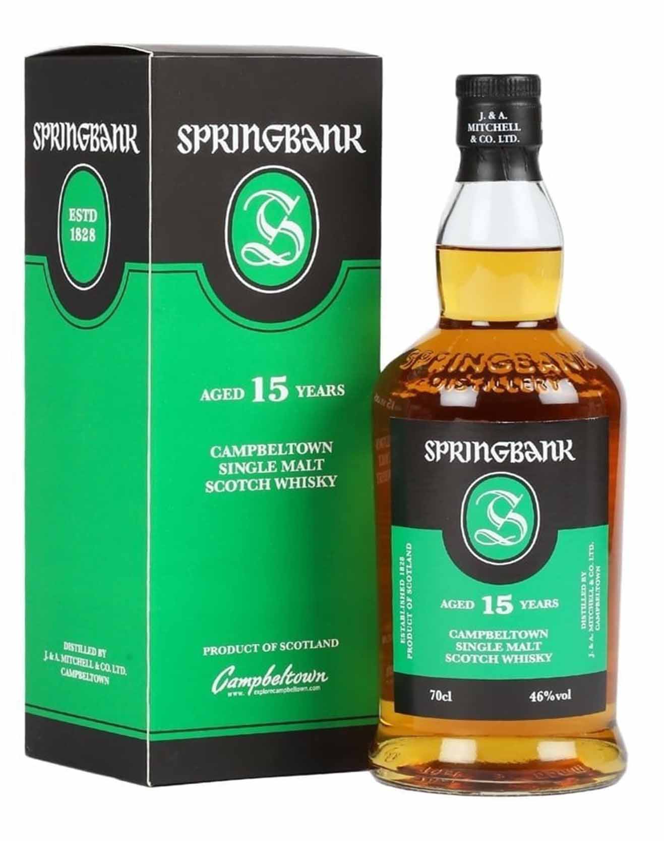 Springbank 15 year old, Single Malt Whisky, 70cl