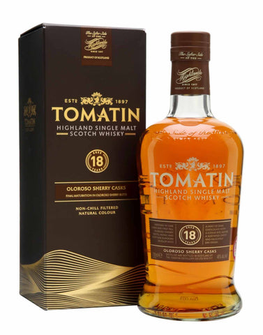 Tomatin 18 Year Old, Single Malt Whisky, 70cl